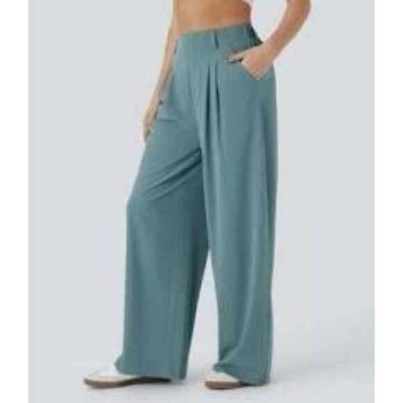 HALARA Pants - Halara Breezeful High Waisted Pocket Wide Leg Flowy Palazzo Casual Pants XL